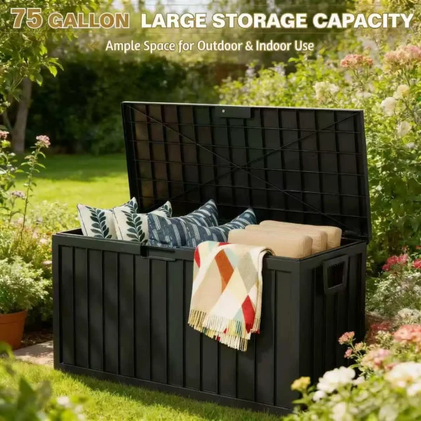 75-Gallon Outdoor Deck Storage Box