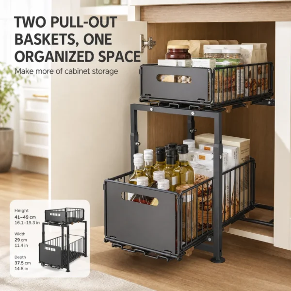 2-Tier Pull-Out Under Sink Organizer