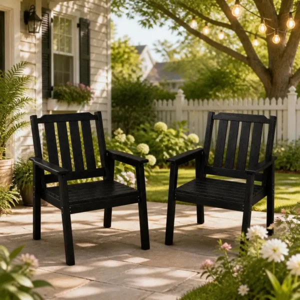 2PCS Heavy-Duty Patio Dining Chairs