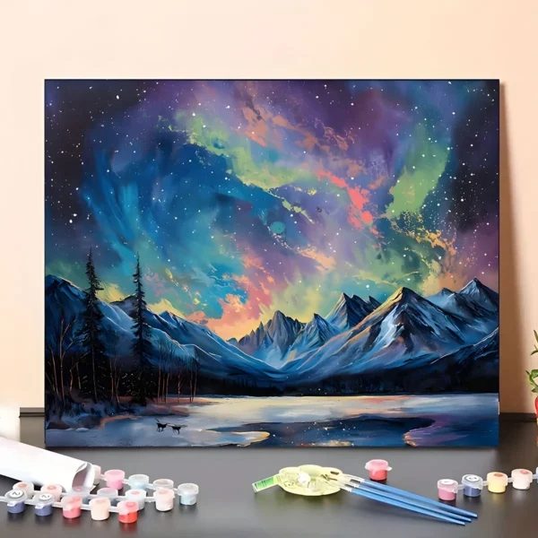 Northern Lights Paint-by-Number Kit