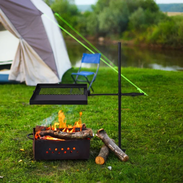 Portable Folding Campfire Grill Grate