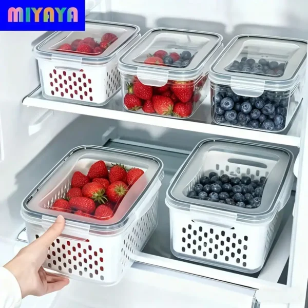 Refrigerator Produce Storage Containers